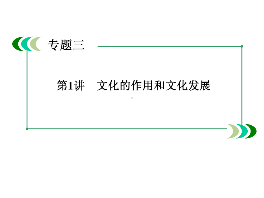 2020届高三政治二轮专题复习课件：3-1文化的作用和文化发展-.ppt_第3页