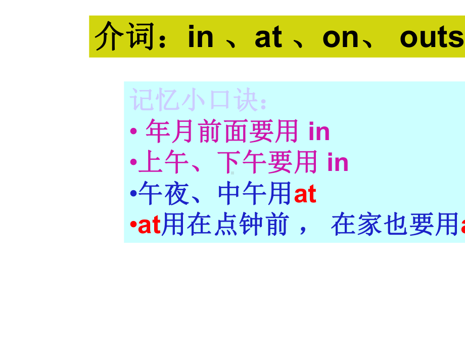 人教版六年级英语下册《期末复习-介词》课件.ppt_第2页