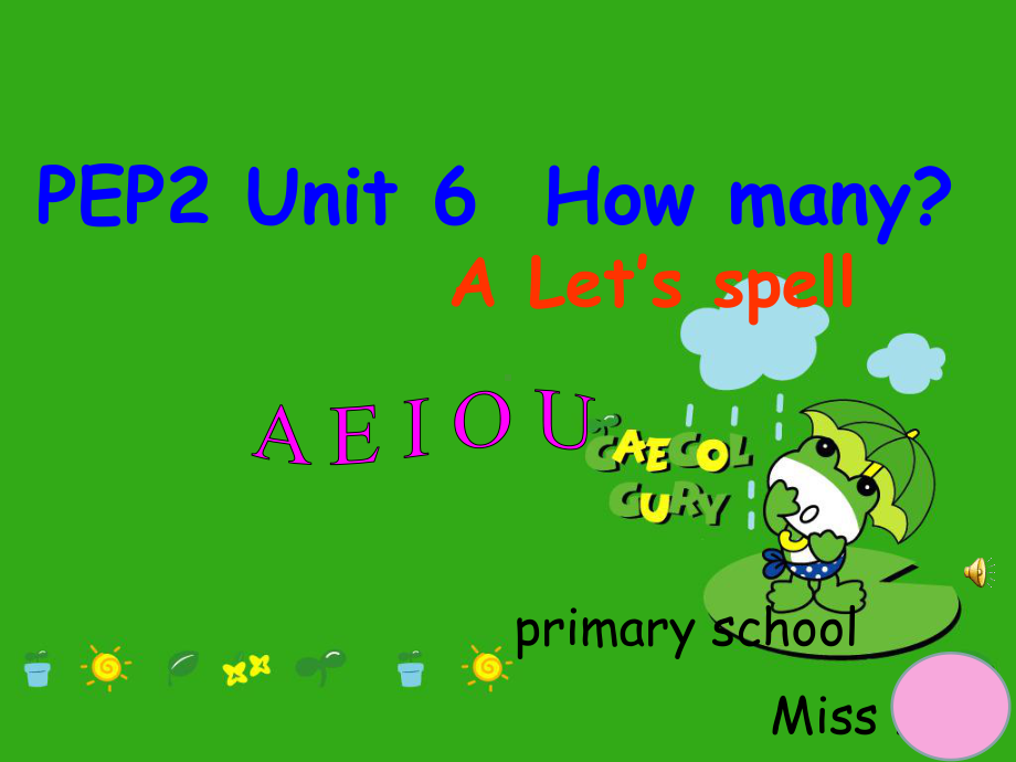 PEP2三年级下册Unit6HowmanyALetsspell优质课课件.ppt-(课件无音视频)_第1页