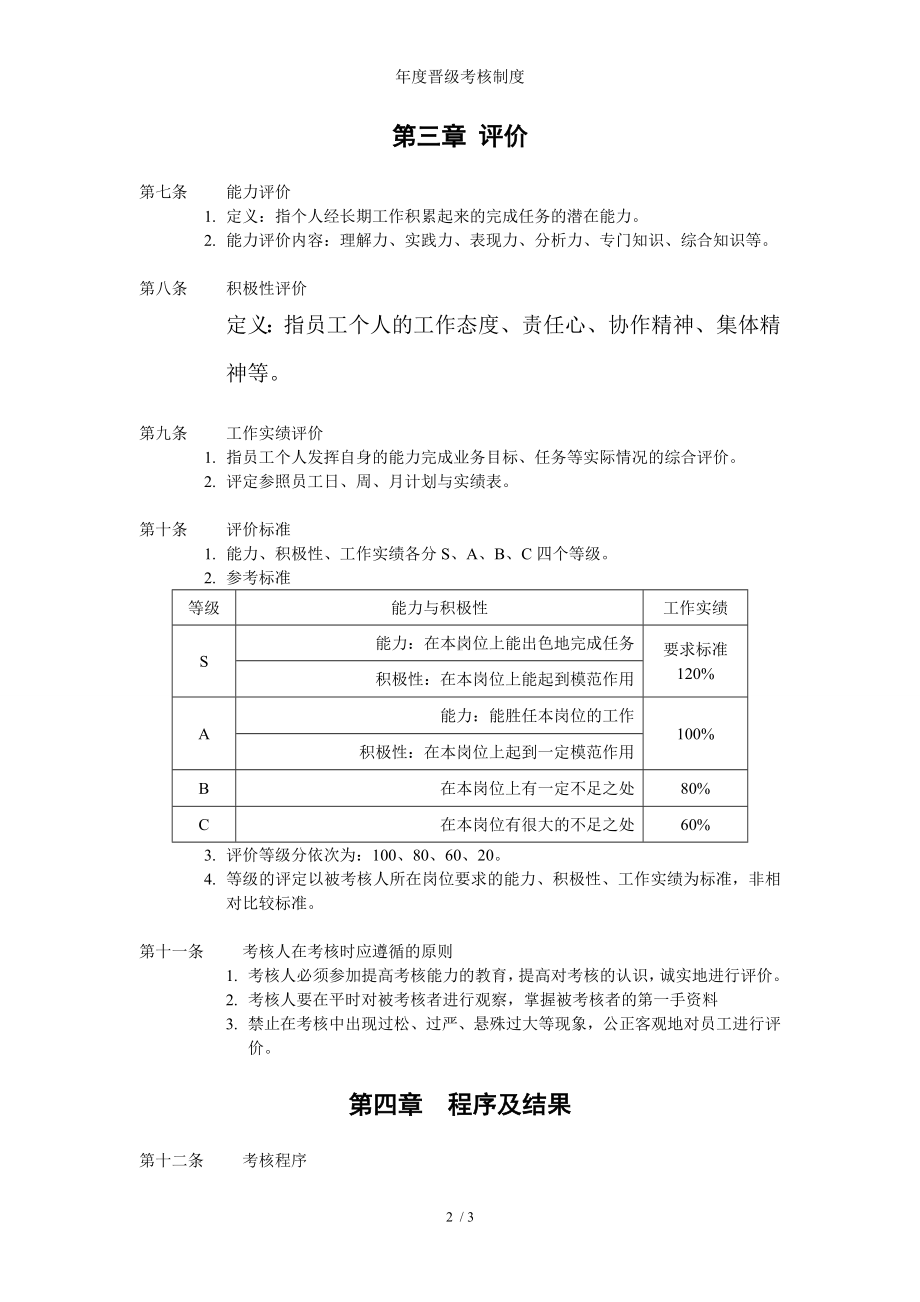 年度晋级考核制度参考模板范本.doc_第2页