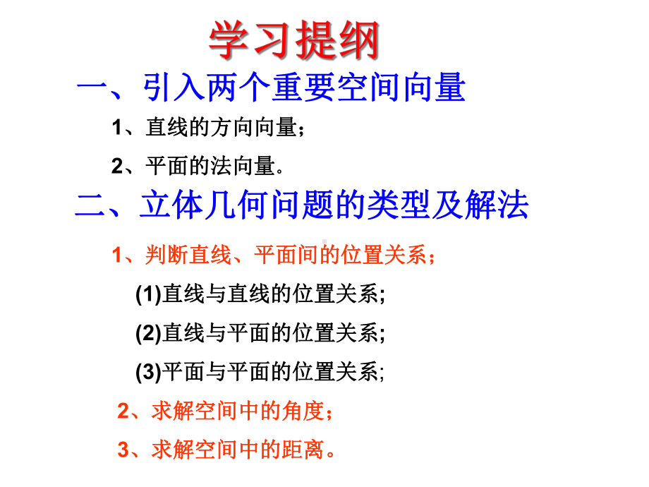 立体几何中的向量方法用1课件.ppt_第2页