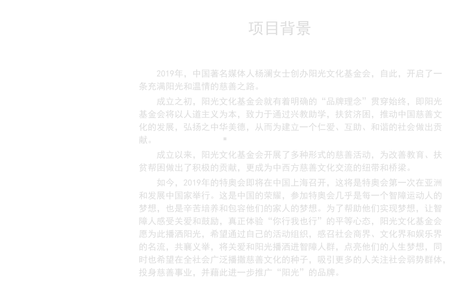 阳光文化基金会主办特奥会慈善晚会策划方案.ppt_第2页