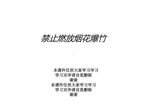 禁止燃放烟花爆竹课件.ppt