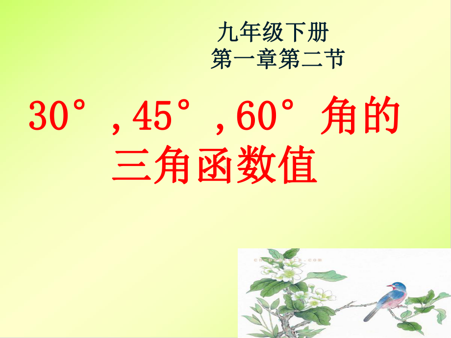 特殊角的三角函数值课件.ppt_第1页