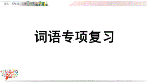 部编版五年级语文上册《词语专项复习》课件.pptx