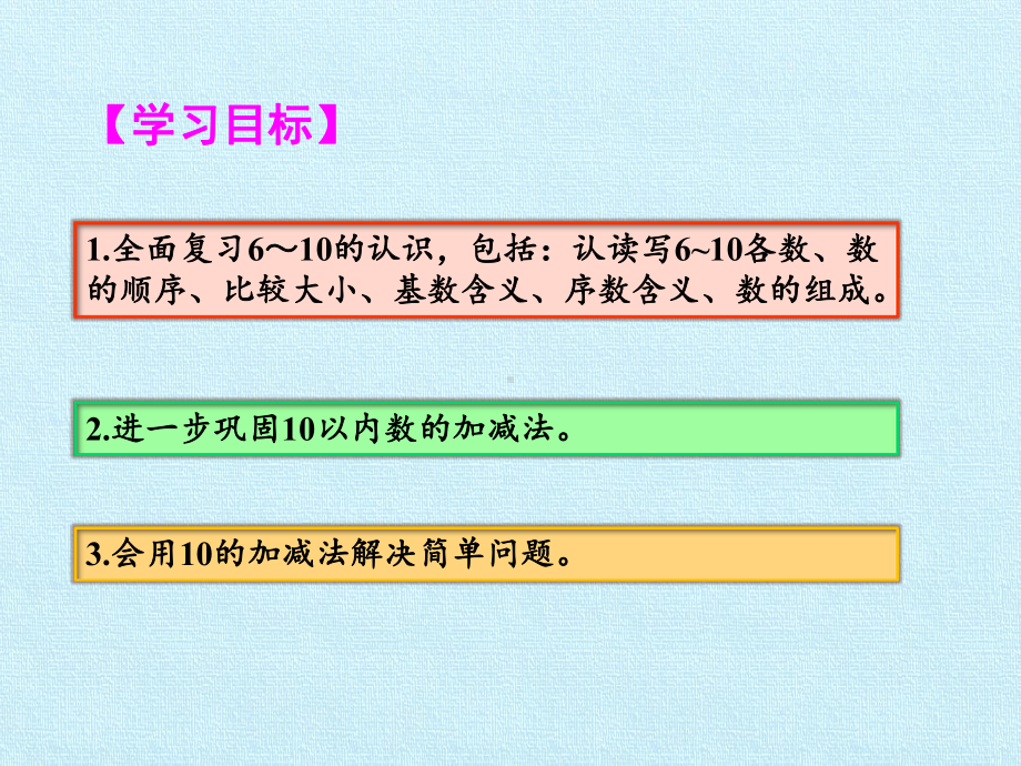 [人教版]小学数学一年级上册《6～10的认识和加减法》复习课件2.pptx_第2页