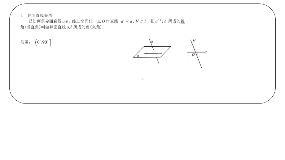 空间角的运算问题求异面直线夹角课件.pptx_第2页