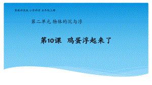 粤教版新版五年级上册第10课《鸡蛋浮起来了》教学课件.pptx