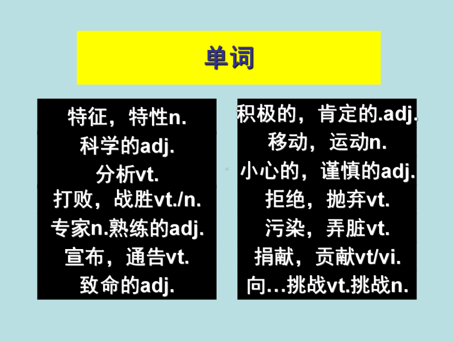 人教版高中英语必修5Unit5课件U5必修5单元复习课件.ppt_第2页