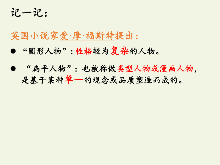 高中语文选修外国小说欣赏课件话题：人物“圆形人物”与“扁平人物”5人教版.pptx_第3页