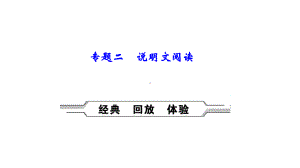 中考语文总复习专题突破课件：专题二说明文阅读(共81张).ppt