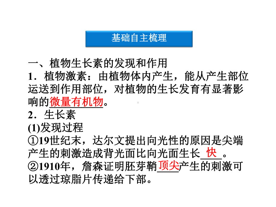 植物生长素的发现和作用其他植物激素课件.ppt_第3页