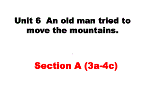 人教版八年级英语下册Unit6SectionA(3a4c)课件.ppt--（课件中不含音视频）