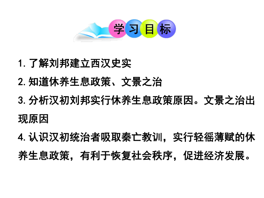 历史七年级上册第11课《西汉的建立和“文景之治”》省优质课获奖课件.ppt_第2页