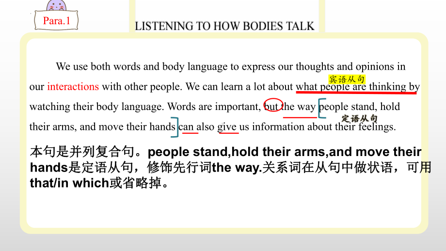 Unit 4 Body Language Reading and Thinking语言知识点(ppt课件)-2022新人教版（2019）《高中英语》选择性必修第一册.pptx_第2页