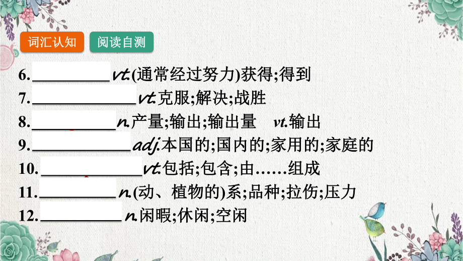 2022新人教版（2019）《高中英语》选择性必修第一册Unit 5 词汇整体学习(ppt课件).pptx_第3页