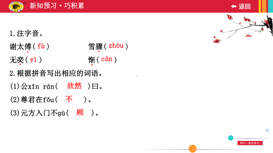 部编版七年级上册语文知识点强化训练课件28《世说新语》二则.ppt_第3页