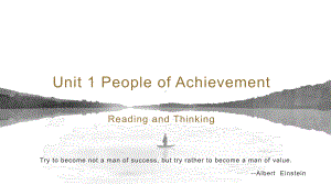 Unit 1 People of Achievement Reading and Thinking(ppt课件) (2)-2022新人教版（2019）《高中英语》选择性必修第一册.pptx