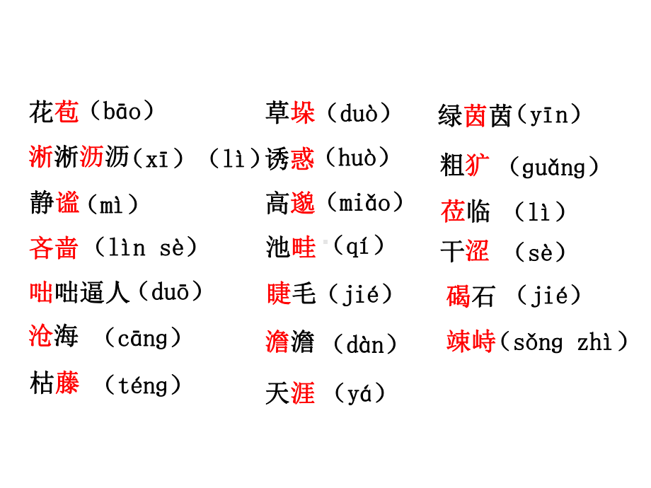 [部编版]初中七年级语文上册第一单元复习课件.pptx_第3页