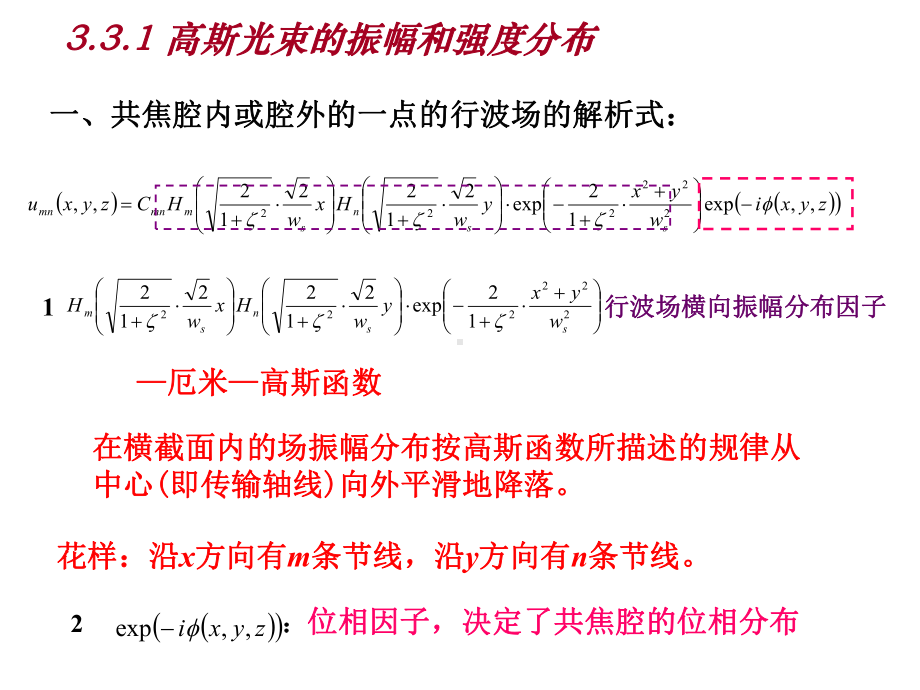 高斯光束的传播特课件.ppt_第2页