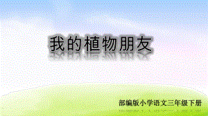 《2020新选》新部编版三年级语文下册第一单元习作课件：我的植物朋友课件.ppt