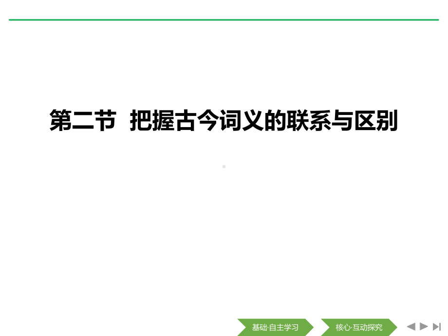 把握古今词义的联系与区别词语积累与词语解释优秀课件.pptx_第1页