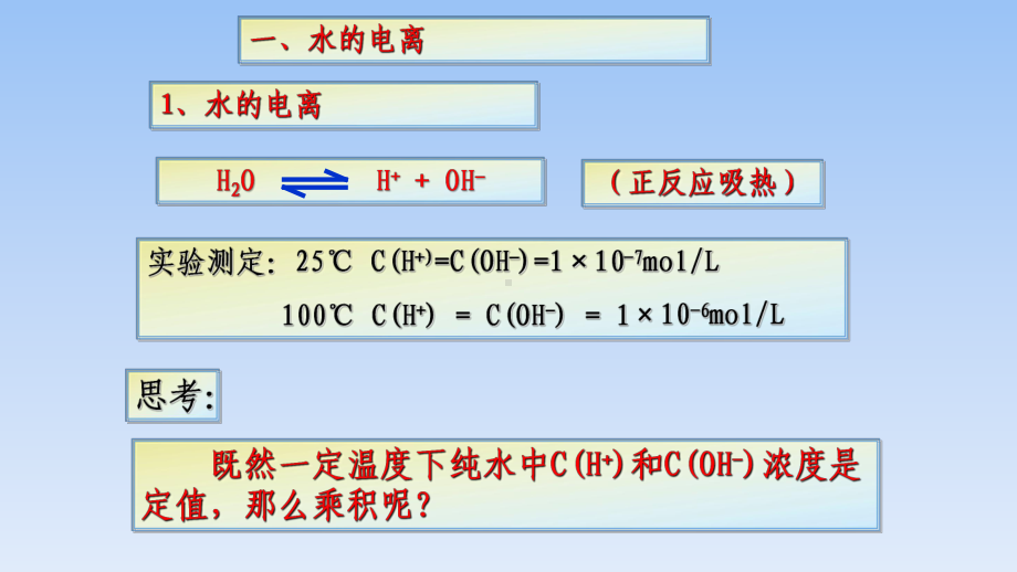 人教版高中化学选修四水的电离(课件).pptx_第3页