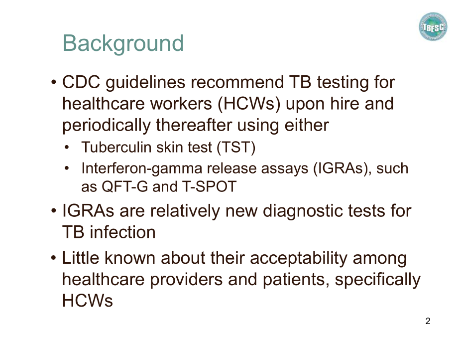 ACCEPTABILITYofinterferongammareleaseassaysforusein使用干扰素γ释放试验的可接受性40p资.ppt_第2页