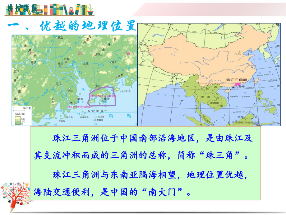 湘教版初二地理下册《第三节珠江三角洲区域的外向型经济》课件.ppt_第3页