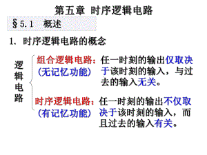 数字电子技术基础第五章时序逻辑电路课件.ppt