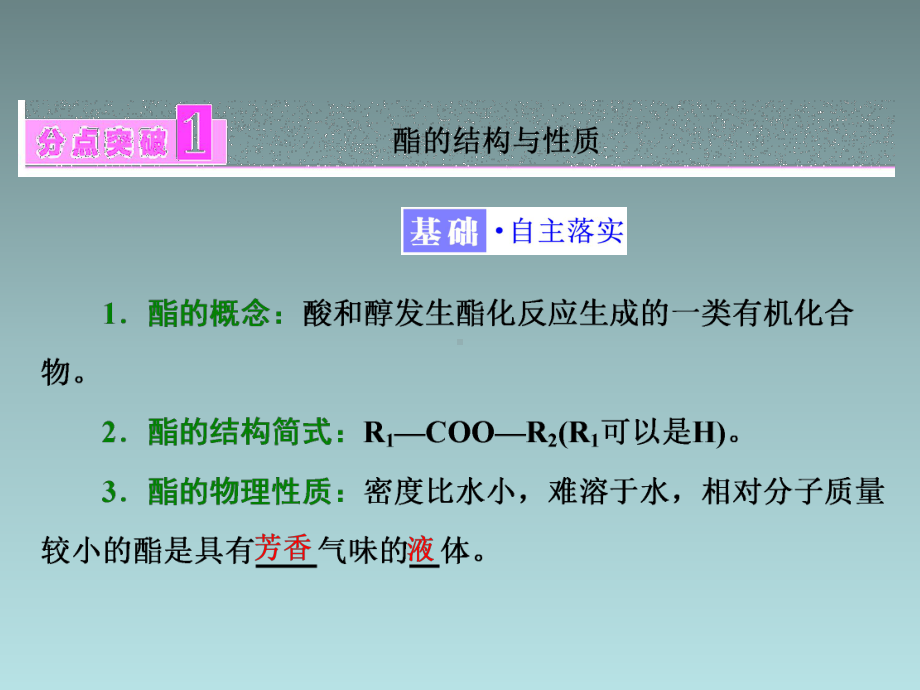 高中化学必修二课件酯和油脂糖类.ppt_第3页