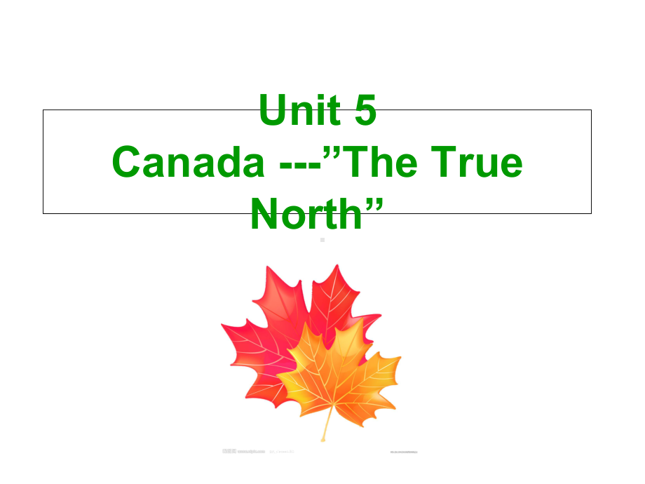 高中英语必修3Unit-5-Canada-the-true-north课件.ppt--（课件中不含音视频）_第1页