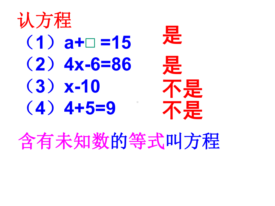 五年级下册数学简易方程整理和复习苏教版.ppt_第3页