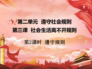 人教版道德与法治八年级上册32遵守规则课件(共29张).ppt