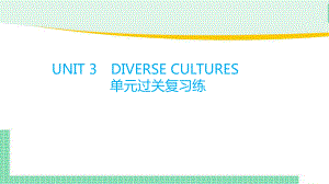 2022新人教版（2019）《高中英语》必修第三册Unit 3 Diverse Cultures 单元过关复习(ppt课件).pptx