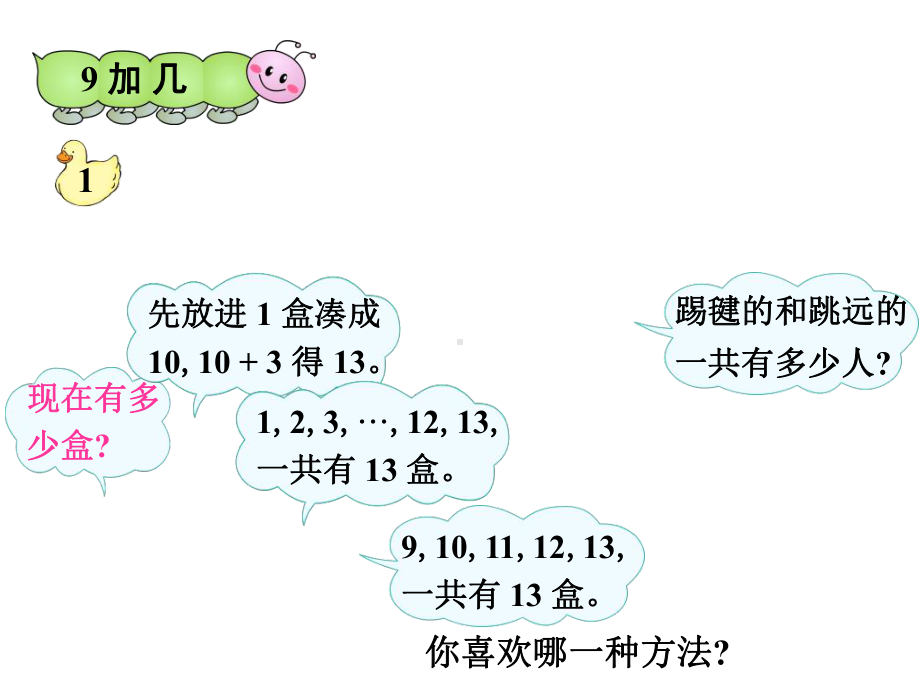 苏教版数学一年级上册《20以内的进位加法》课件(67张).ppt_第2页