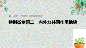 高考地理二轮复习专题四地质地貌原理特别微专题二内外力共同作用地貌课件2.ppt