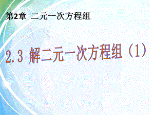 浙教版七年级下23解二元一次方程组课件3(共20张).ppt