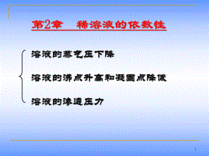 《大学化学教学课件》2223稀溶液的依数性.ppt