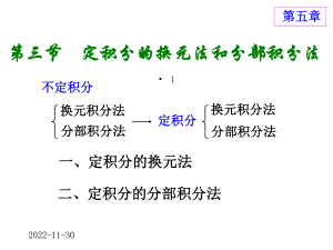 高等数学方明亮53定积分的换元法和分部积分法课件.ppt