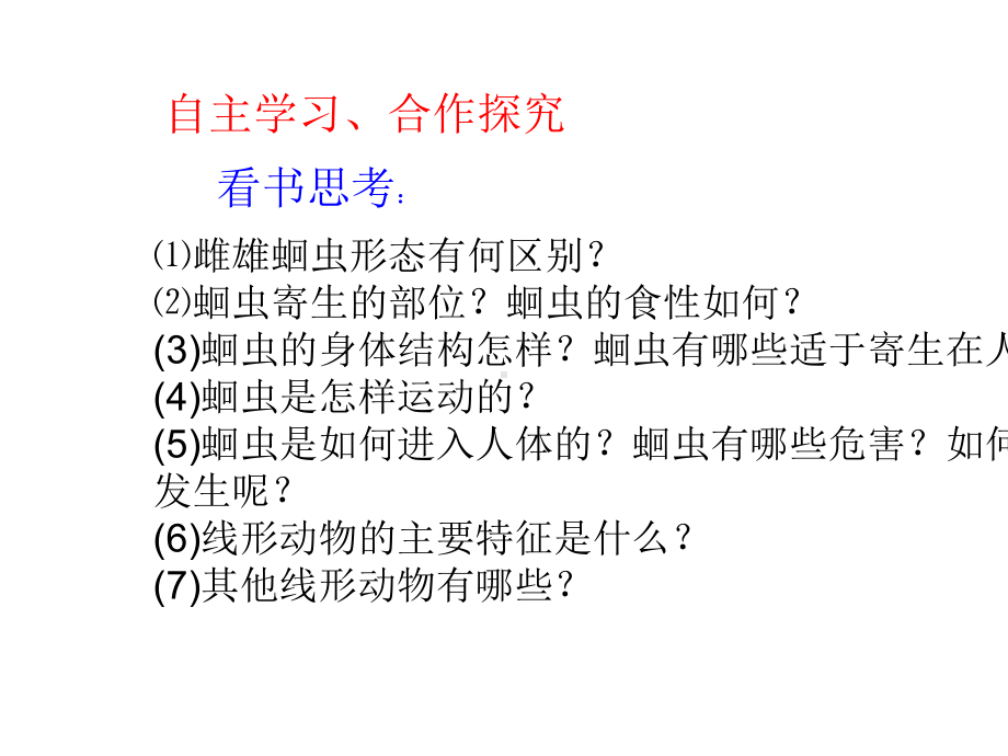 人教版初中八年级生物上册《第一章-第二节-线形动物和环节动物》课件.ppt_第3页