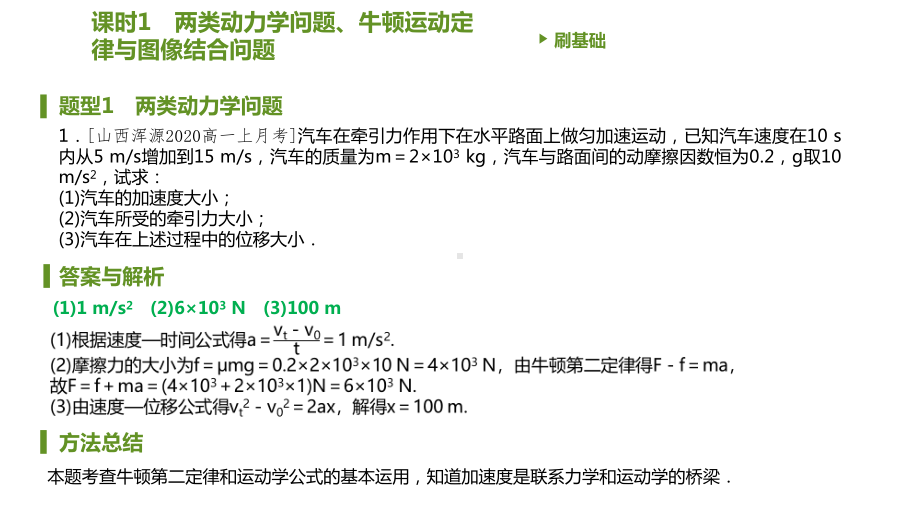 高中物理必修第一册第四章牛顿运动定律第五节牛顿运动定律的应用课件.pptx_第3页