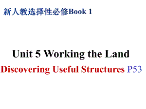 新人教选修性必修一Unit5DiscoveringUsefulStructuresP53课件.pptx--（课件中不含音视频）