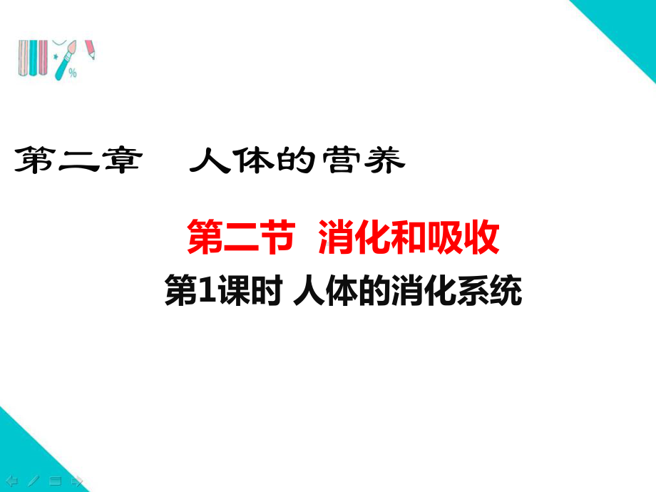 人教版七年级生物下册（人体的营养消化和吸收人体的消化系统）部编版教学课件.ppt_第1页