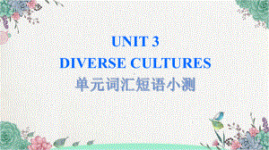 2022新人教版（2019）《高中英语》必修第三册Unit 3 单元词汇短语小测(ppt课件).pptx