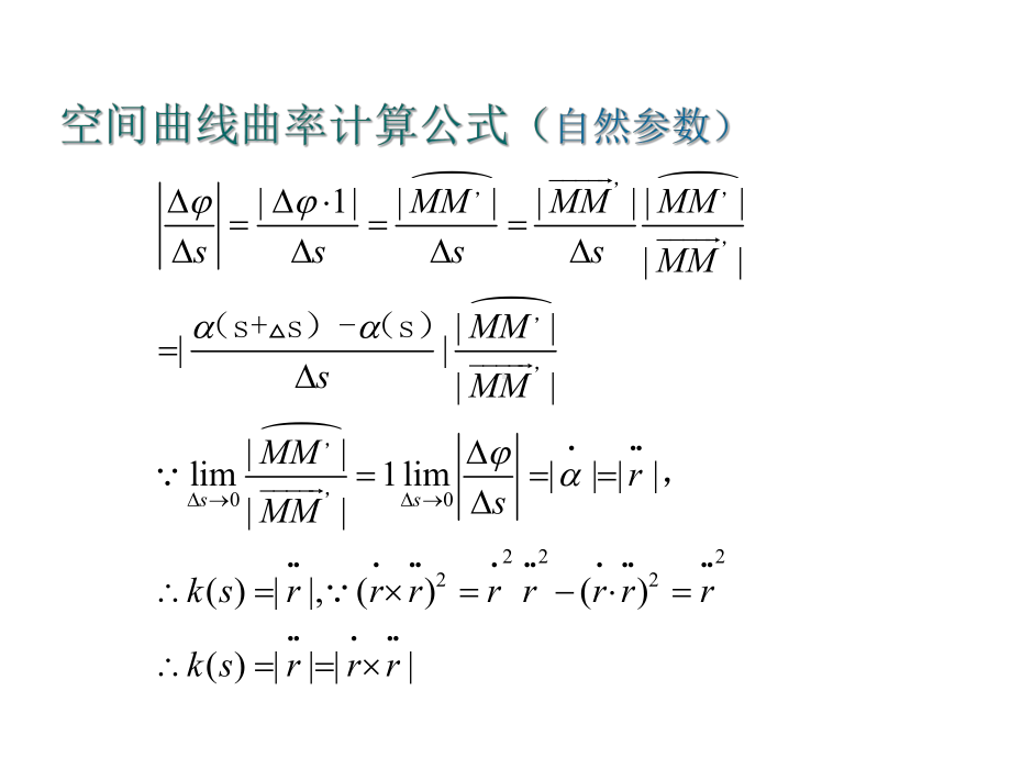 空间曲线曲率挠率和Frenet公式课件.ppt_第2页