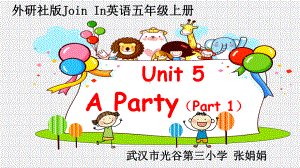 外研版三年级起点五年级上册英语《Unit-5-A-party-Lesson-1》(一等奖课件).pptx--（课件中不含音视频）