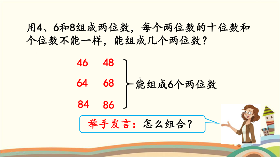 人教版二年级数学上册《82简单的组合问题》优质课件.pptx_第2页