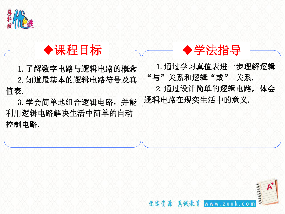 人教版高中物理选修31课件简单的逻辑电路.ppt_第3页