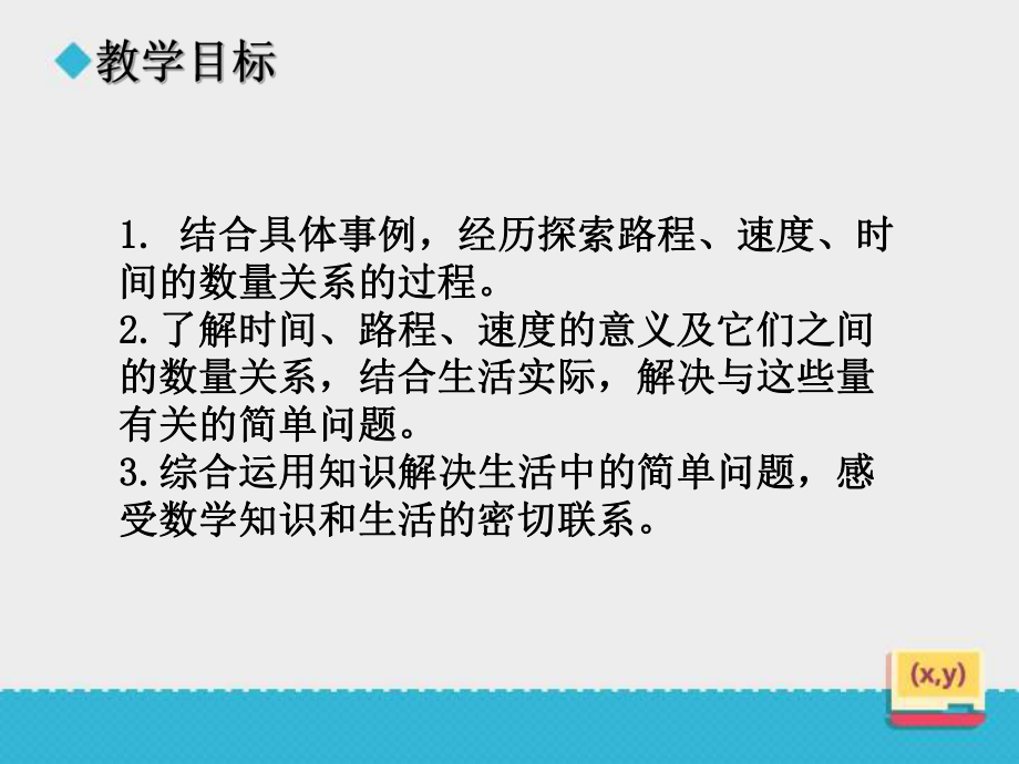 小学数学冀教版三年级下册《时间、路程和速度的关系》课件.ppt_第3页